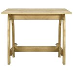 vidaXL Ensemble à manger de jardin 5 Pièces Bois de pin imprégné