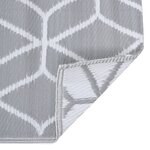 vidaXL Tapis d'extérieur Gris 80x150 cm PP