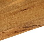vidaXL Dessus de table 140x60x2 5 cm bord vivant bois massif manguier