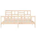 vidaXL Cadre de lit sans matelas bois massif de pin