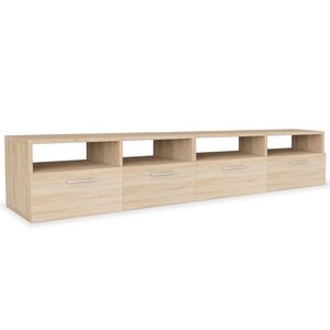 vidaXL Meubles TV 2 Pièces Bois d’ingénierie 95x35x36 cm Chêne
