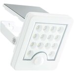 Applique extérieure LED et solaire - Détecteur de mouvement - Plastique et métal - 4 W - Blanc