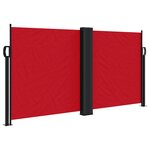 vidaXL Auvent latéral rétractable rouge 120x1200 cm