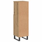 vidaXL Armoire de salle de bain chêne artisanal 30x30x100 cm