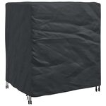 vidaXL Housse pour meubles Uni Noir 116 x 100 x 120 cm 600D