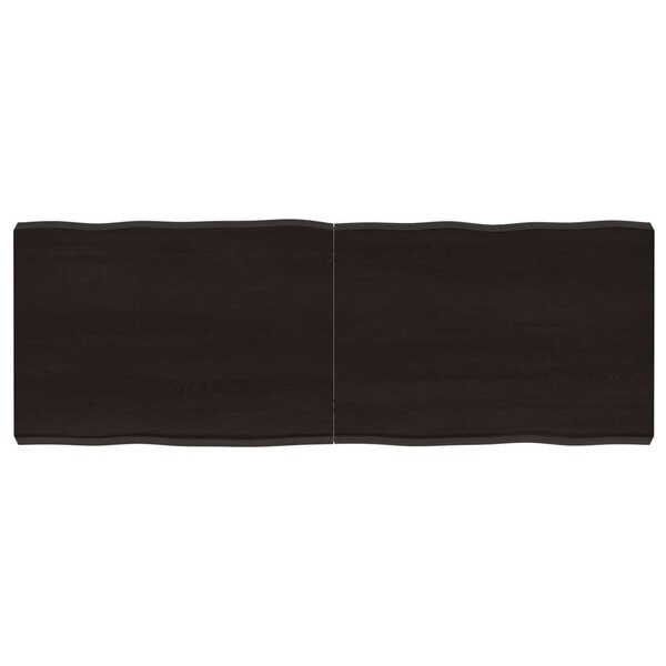 vidaXL Dessus de table bois massif traité bordure assortie