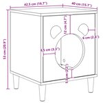 vidaXL Maison pour chat Béton 42 5 x 40 x 53 cm Bois d'ingénierie