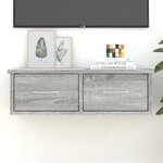 vidaXL Armoire murale Sonoma gris 60x26x18 5 cm Bois d'ingénierie