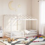 vidaXL Lit pour enfants sans matelas blanc 90x190 cm bois pin massif
