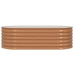 vidaXL Jardin Surélevé Marron avec Aspect Bois 160x80x44 cm Acier
