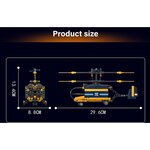 Mould King 24048 - Kit de construction de maquette d'hélicoptère coaxial à contre-rotation