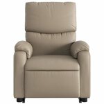 vidaXL Fauteuil inclinable électrique cappuccino similicuir