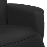 vidaXL Fauteuil de massage inclinable Noir Simili cuir