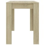 vidaXL Table à manger Chêne sonoma 120x60x76 cm Bois d'ingénierie