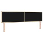 vidaXL Tête de lit LED avec bandes LED Crème 180 cm tissu