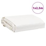 vidaXL Bâche blanc 1x2 5 m 650 g/m²