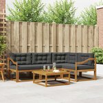 vidaXL Ensemble de canapés d'extérieur 5 pc Naturel et Anthracite