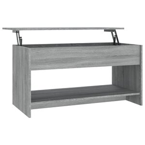 vidaXL Table basse sonoma gris 102x50x52 5 cm bois d'ingénierie