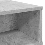 vidaXL Table basse Gris béton 48 x 46 x 35 cm Bois d'ingénierie