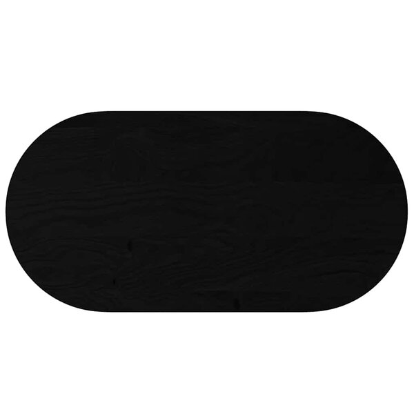 vidaXL Dessus de table 120x60x2 cm bois de chêne massif ovale