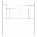 vidaXL Tête de lit métal blanc 100 cm