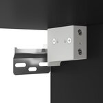 vidaXL Meuble TV mural Noir 40x34 5x100 cm