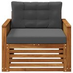 vidaXL Sofa de milieu extérieur Naturel