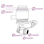 Nature Ensemble de connecteurs pour récupérateur d'eau de pluie