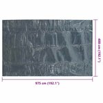 vidaXL Film solaire de piscine flottant PE 975x488 cm Noir et bleu