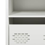 vidaXL Buffet blanc 35x39x73 5 cm acier laminé à froid