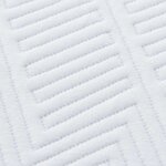 vidaXL Matelas Blanc  bleu 200 x 200 cm Mousse