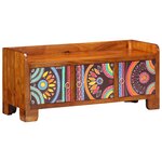 Banc à chaussures vidaXL 90x35x40 cm en bois massif d'acacia