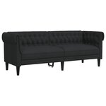 vidaXL Ensemble de canapés 2 Pièces noir tissu