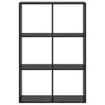 vidaXL Bibliothèque Noir 69 5 x 29 x 103 5 cm Bois d'ingénierie