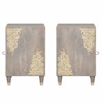 vidaXL Cabinet de salle de bain avec stockage Gris 38 x 33 x 58 cm