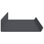 vidaXL Étagère flottante 2 pc Anthracite 60 x 8 5 x 2 5 cm Acier