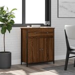 vidaXL Buffet chêne marron 70x30x80 cm bois d'ingénierie