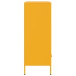 vidaXL Buffet haut jaune moutarde 68x39x101 5 cm acier laminé à froid