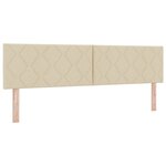 vidaXL Lit Box Spring avec Matelas Crème 180x200 cm Tissu