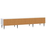 vidaXL Meuble TV Blanc 147 x 34 5 x 30 cm Bois d'ingénierie