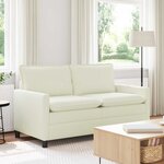 vidaXL Canapé Crème 156 x 81 x 87 5 cm Tissu