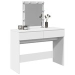 vidaXL Coiffeuse avec LED blanc 100x40x130 cm