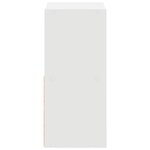 vidaXL Table de chevet avec tiroir 2 Pièces Blanc 25 5 x 22 x 49 5 cm