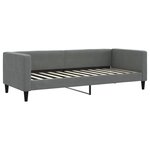vidaXL Lit de jour avec gigogne sans matelas gris foncé 80x200 cm