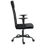 vidaXL Chaise de bureau réglable en hauteur noir