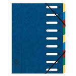 Trieur Harmonika® À Fenêtres Avec Élastiques Véritable Carte Lustrée 9 Compartiments - Couleurs Assorties - X 6 - Exacompta
