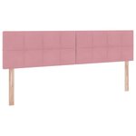 vidaXL Lit de Rangement avec matelas avec tête de lit Rose 90 x 200 cm