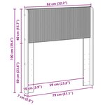vidaXL Tête de lit Blanc PB