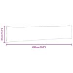vidaXL Coussins de canapé 2 Pièces Gris foncé 200 x 40 cm