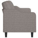 vidaXL Canapé à 3 places Taupe 180 cm Tissu